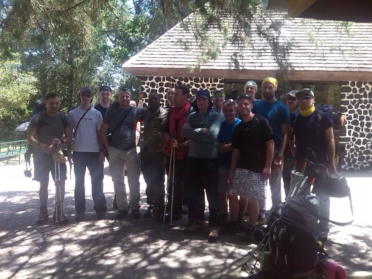 NGULI trekking group starting the Mount Meru climb